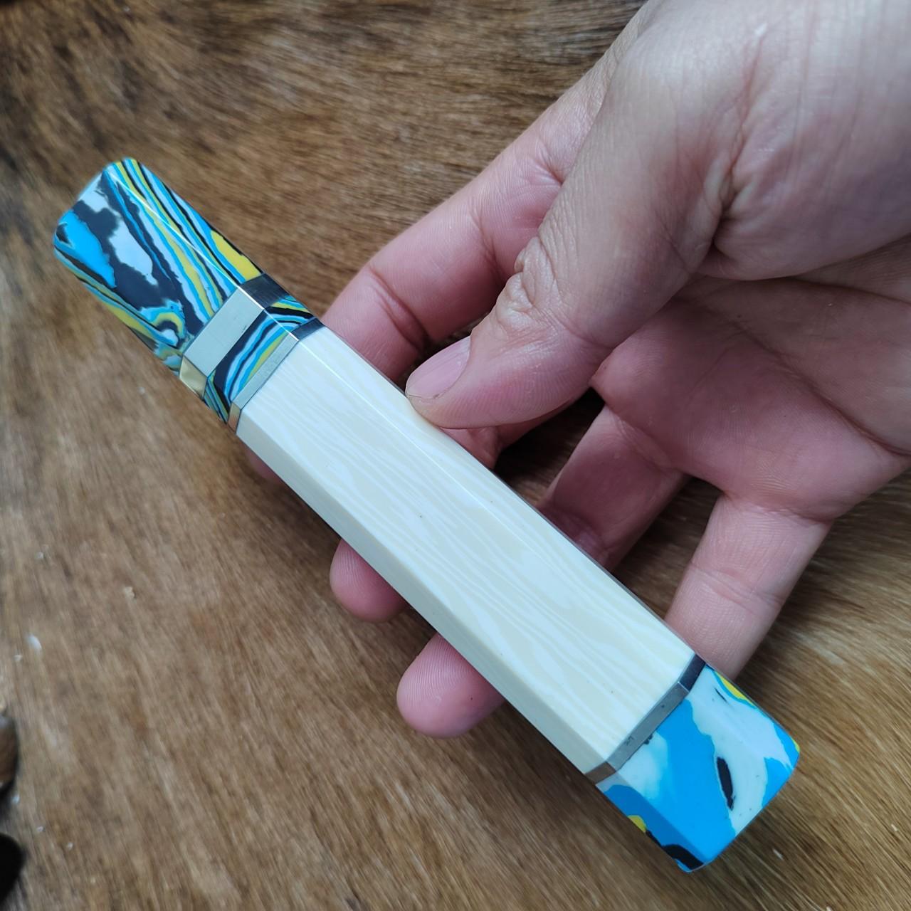 

Octagonal Handle Customized Handle Semi-finished Accessories Comfortable Grip Knifehandles Kitchen Tools DIY Customize Handle