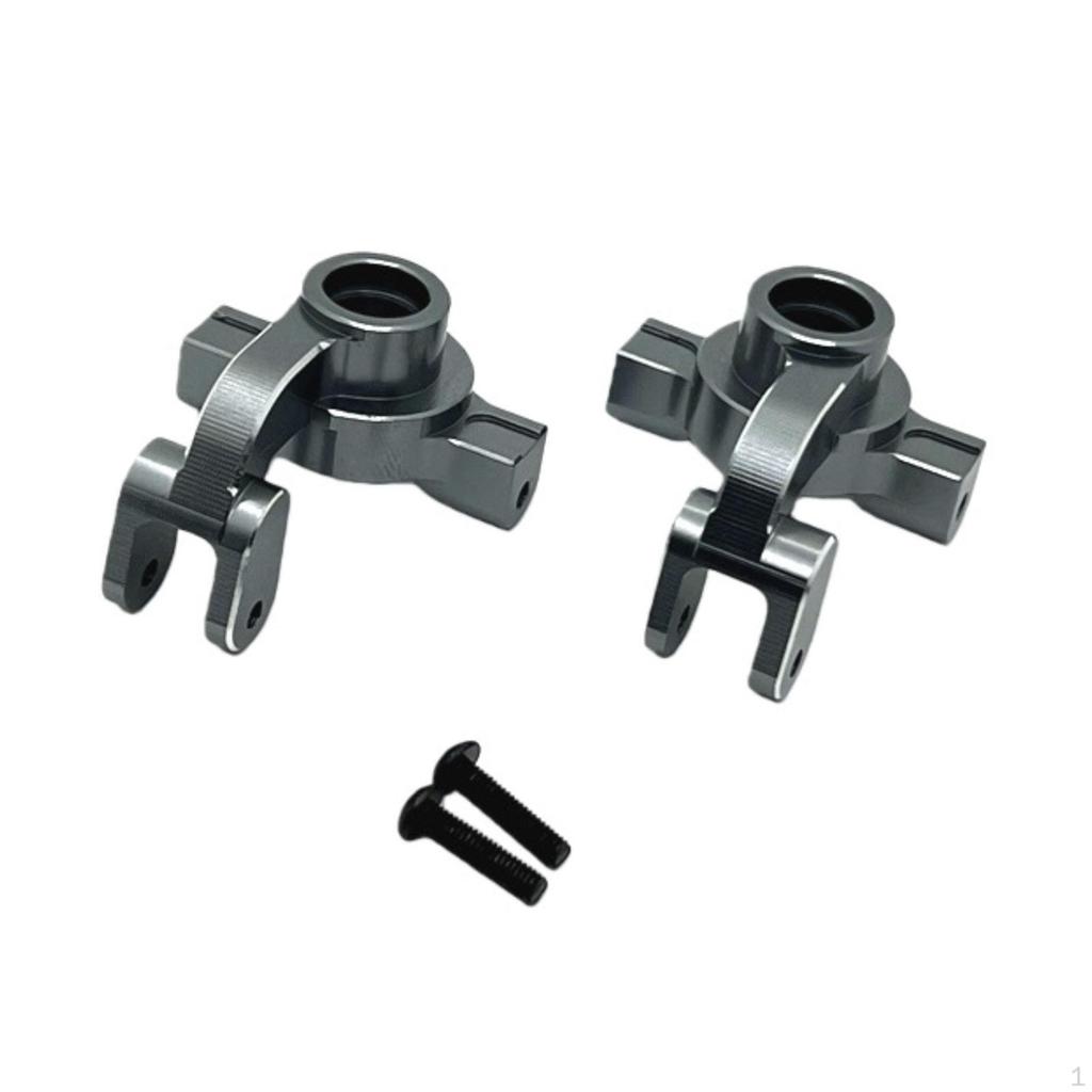 2 Pieces RC Steering Knuckles with Screws Easy To Install Part Anodized