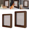 Pet Dog Flap Door Magnetic Lock Plastic Pet Gate Gate Vertical Entry Frame for Screen Window Medium Small Pet Interior Animal