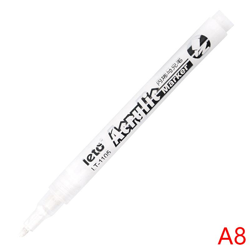 24 Colors Acrylic Paint Pens Waterproof Permanent Marker Pens Acrylic Pens F