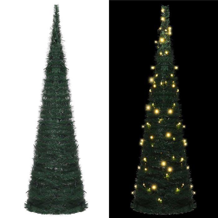 VidaXL Pre-lit Artificial Christmas Tree with Garlands, Christmas Tree with LEDs, Holiday Decoration, Ornament 321523