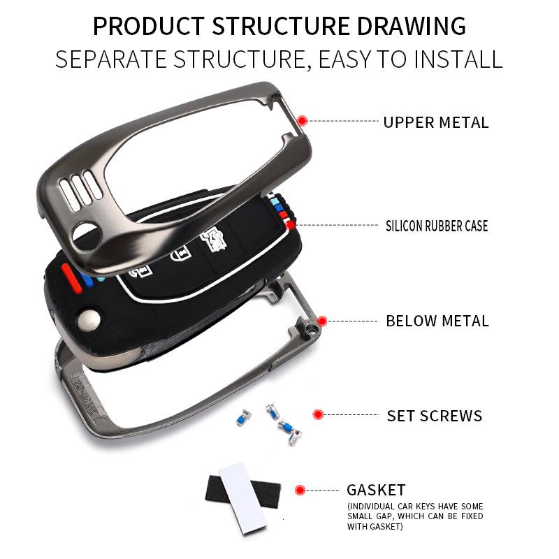 Premium Chevrolet Cruze Key Cover for Men & Women - Personalized High-Grade Shell & Buckle