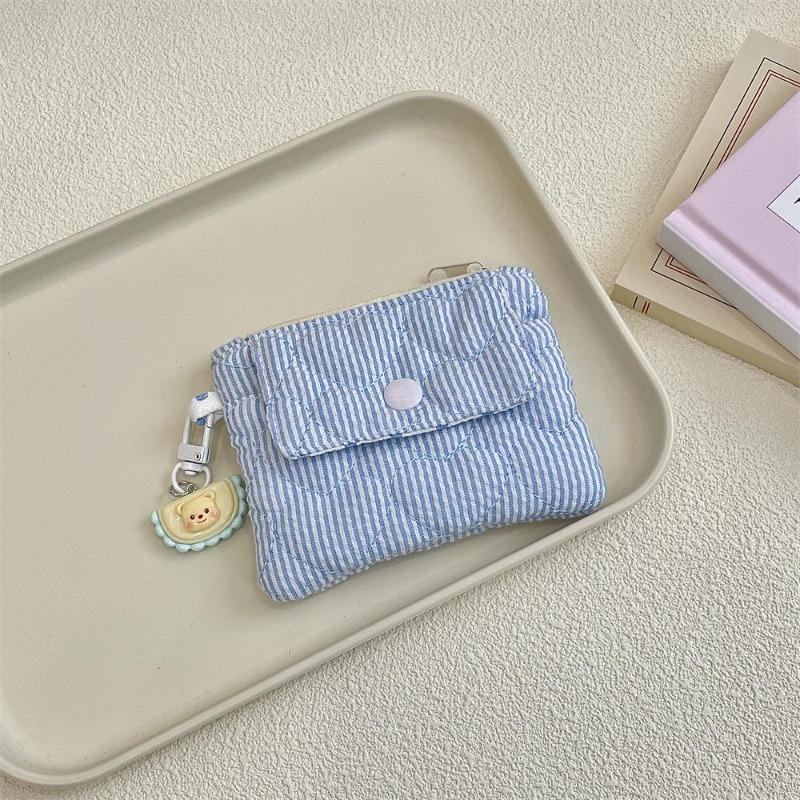 Cute Cartoon Floral Quilting Document Storage Bag Card Wallet Coin Purse ID Card Holder Driver's License Holder Badge Holder