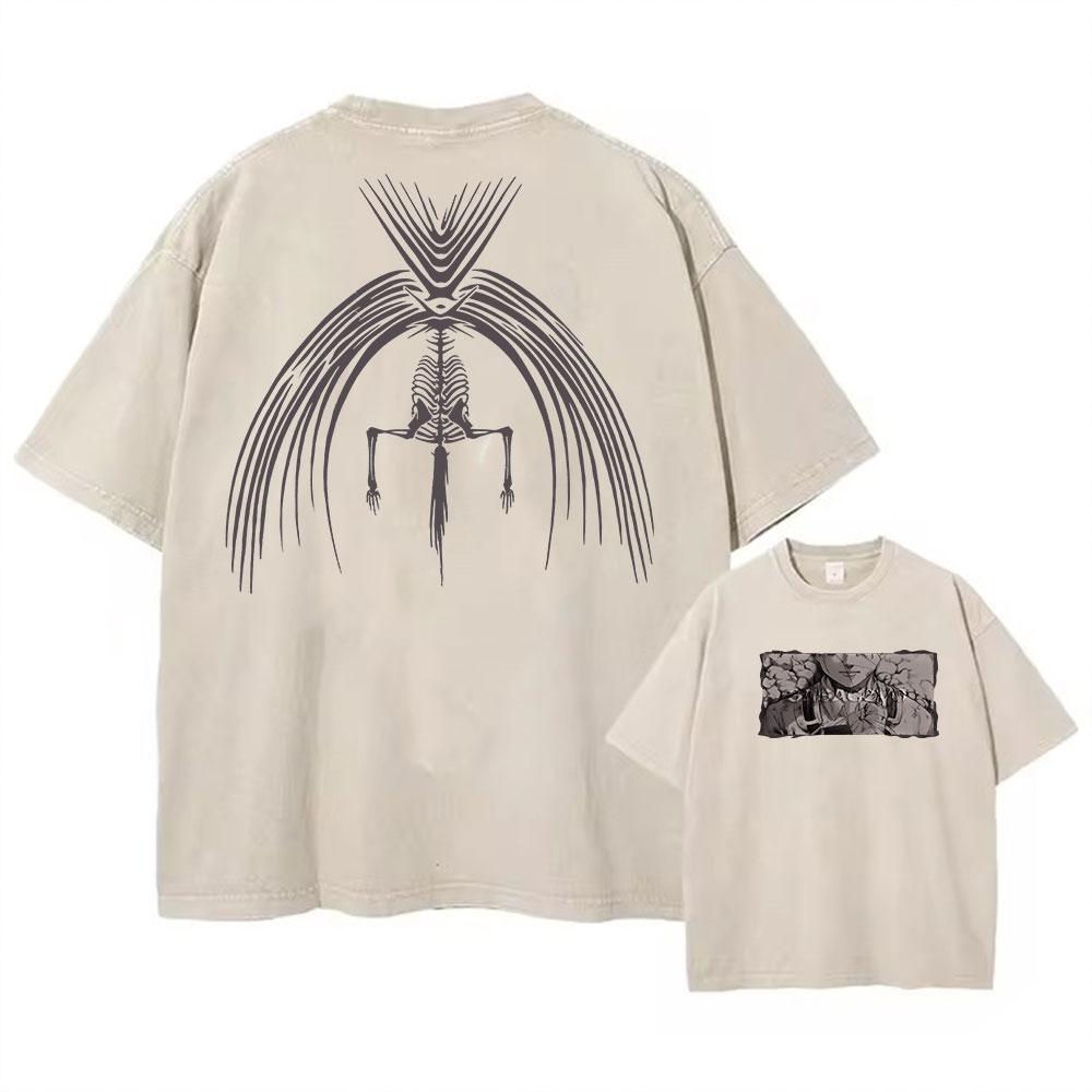 2025 Anime Attack on Titan Trička Vintage Prané Tričko Harajuku Oversize Bavlněné Tričko Bavlna Móda Streetwear Unisex Top