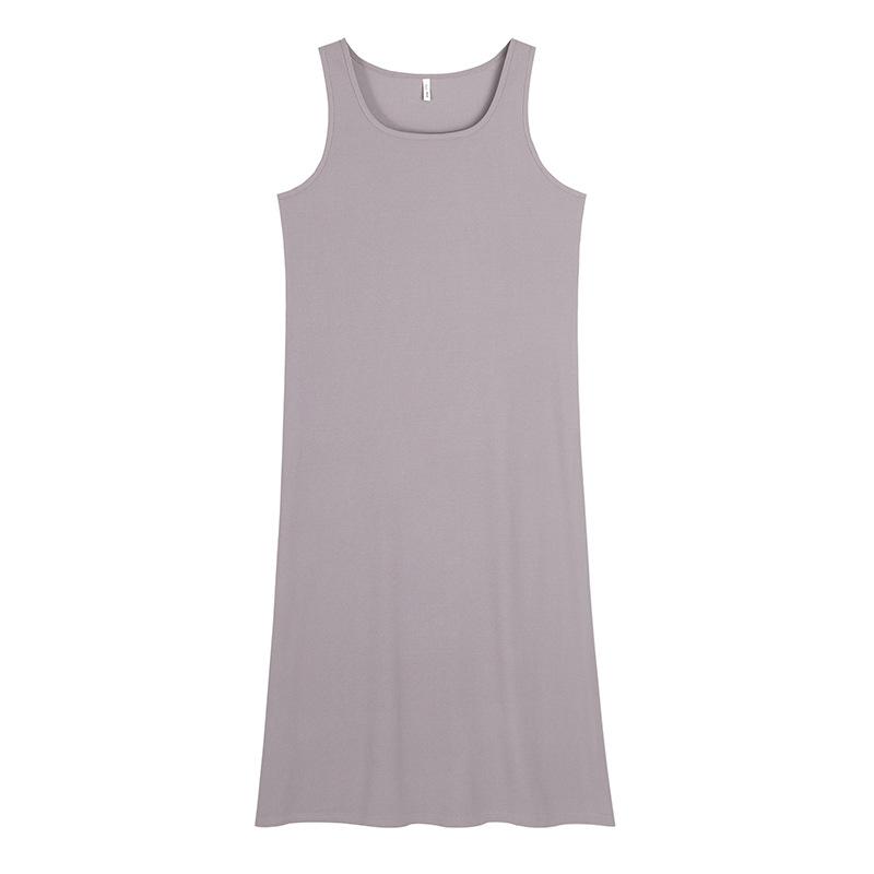 U Neck Sleeveless Vest Dress Women's Spring and Summer Plus Size Multicoloured Halter Dress