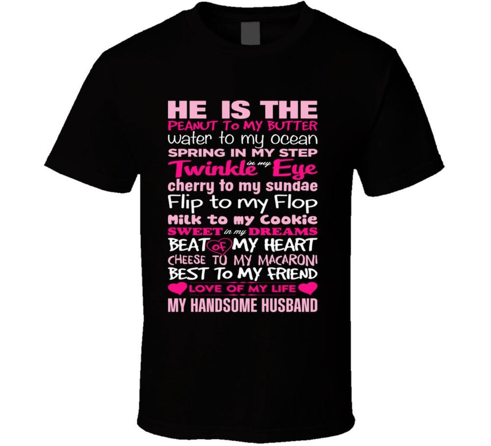 

Handsome Husband (Design on Back) T Shirt 2XL
