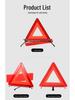 Vehicle Safety Reflective Triangle Warning Sign