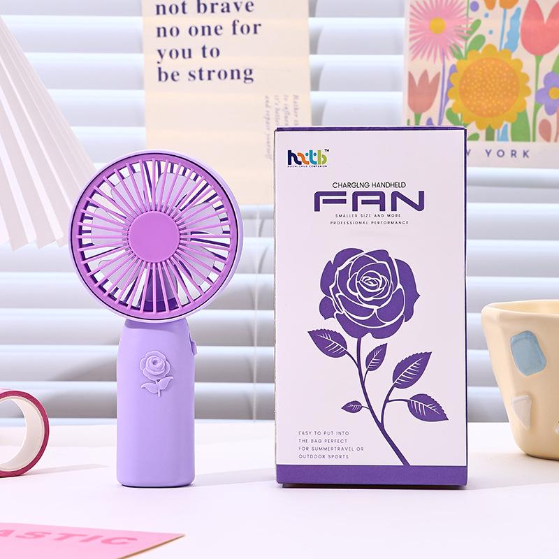 Portable USB Cartoon Handheld Mini Fan - Multifunctional Electric Fan, Ideal for DIY Small Gifts