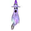 43 Inch Halloween Ghost Windsock Flags with LED Lights Outdoor Hanging Scary Light Up Ghost Wind Socks for Tree Yard Porch Garden Decor