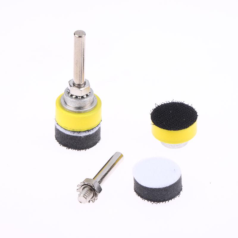 1/2/3Inch Hook And Loop Sanding Pad Kit 2Pcs With 1/4 Inches Shank Drill Attachment And Soft Foam Layer Buffering Pad