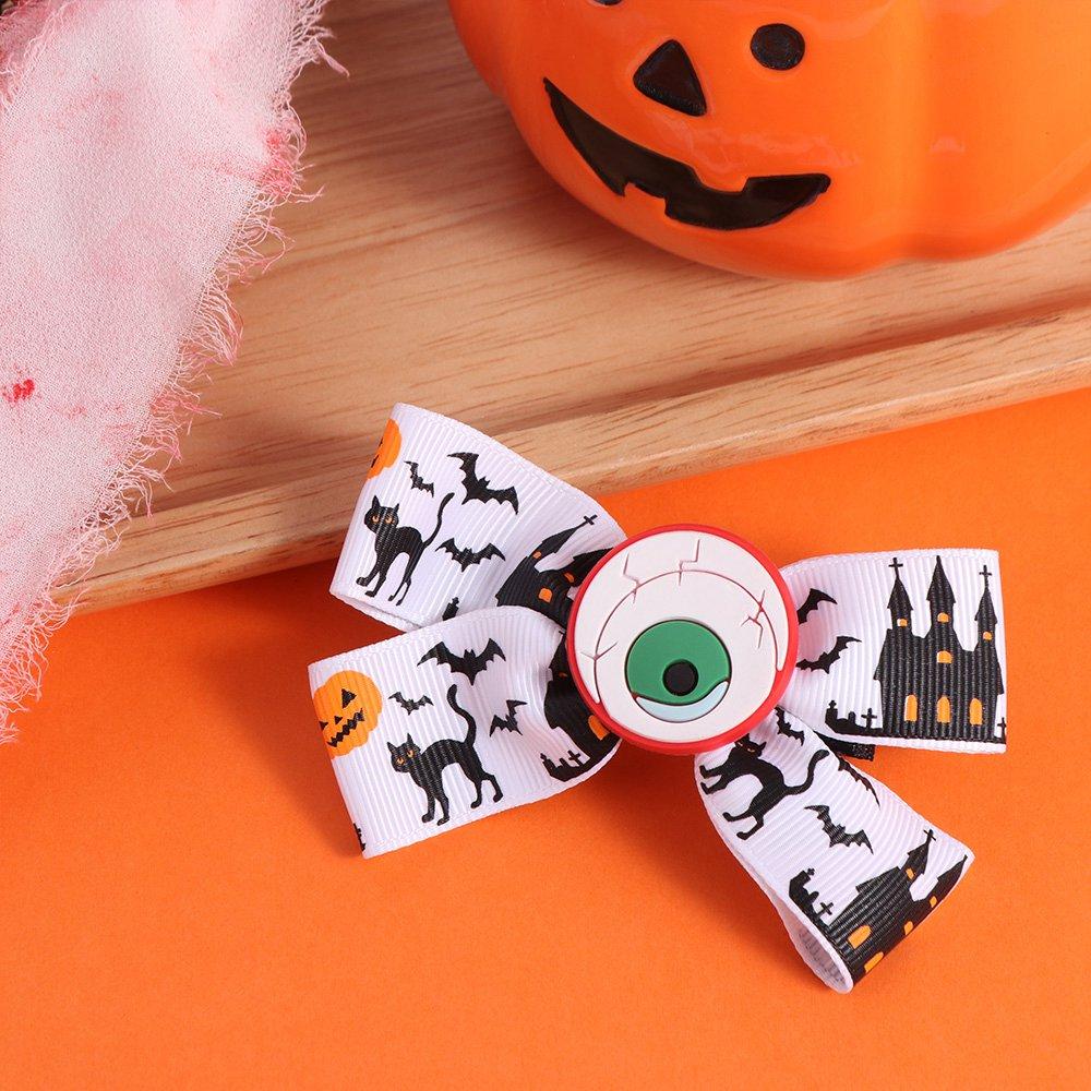 Ghost Pumpkin Hairpin Eyeball Bat Duckbill Clip Hair Accessories Halloween Bow Hair Clip  Cosplay