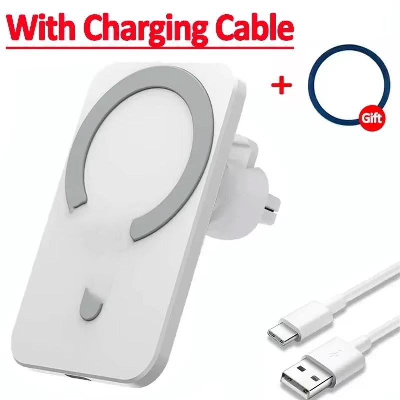 Magnetic Wireless Charger Car Phone Holder Air Vent Mount for iPhone15 14 13 12 Pro Max Xiaomi Samsung S24 Fast Charging Stand