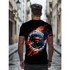 Adult Marvel Avengers Alliance 3D Printed Men's T-Shirt for Street Casual Fashion, Breathable and  Top