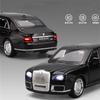 1/24 Aurus Senat Alloy Limousine Luxy Car Model Diecast Metal Bulletproof Vehicle Car Model Simulation Sound Light Kids Toy Gift