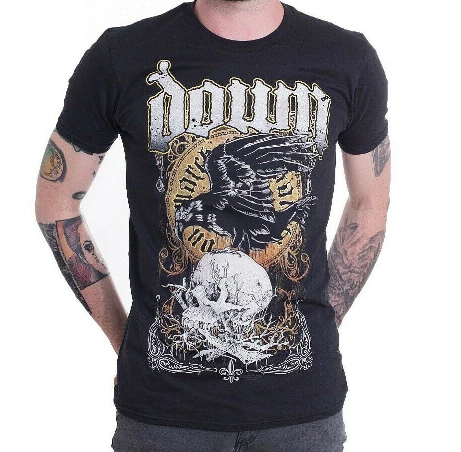 Down Band Music Album Song Swamp Skull Men s Cotton T-Shirt Size: SMALL 4XL