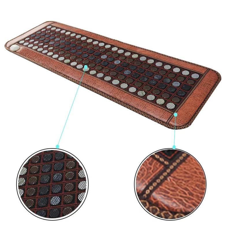 Full Body Therapeutic Bed Massage Pad - Tourmaline Anion Jade, PEMF, Mesh, Timer & Temp for Muscle Pain Relief