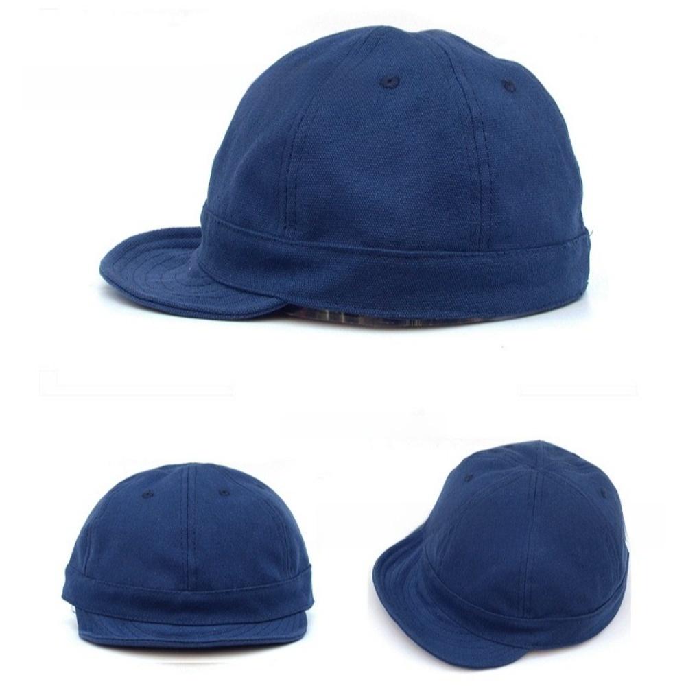 Japanese Style Short Brim Baseball Cap Solid Color Peaked Cap Versatile Sun Hat  Girl