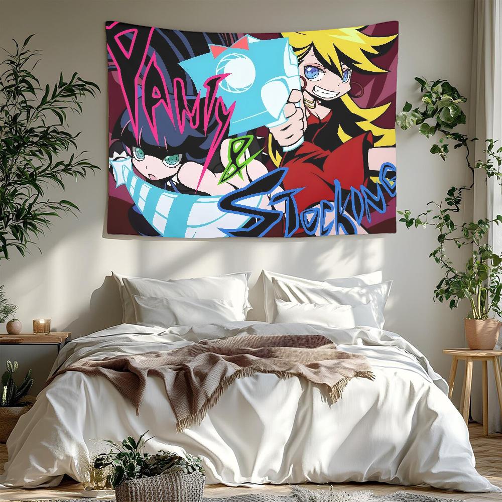 Anime Tapestry Panty And Stocking Colorful Wall Hanging Bohemian Wall Tapestries Mandala Wall Hanging Sheets Spruces Up Dorms