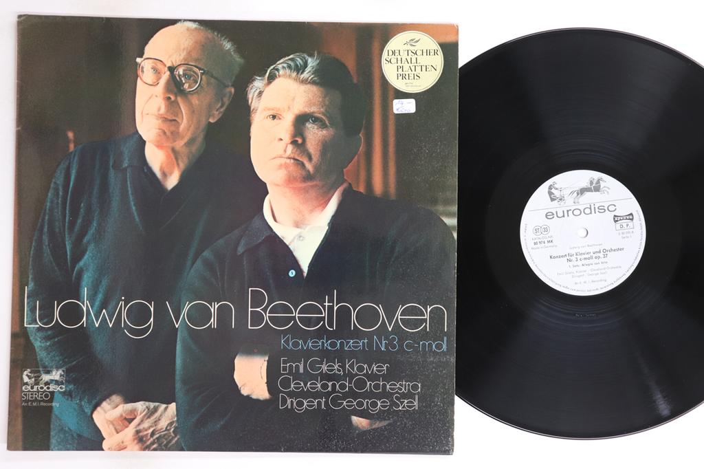 LP Record EMIL GILELS, GEORGE SZELL, THE CLEV - Konzert Fur Klavir Und Orchester Nr 80974MK EURODISC Germany Classical Used