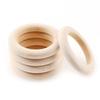 Etwa 20-60MM unbehandelte hölzerne handgefertigte DIY-Bastelarbeiten, für DIY-Bastelarbeiten Holzringe Ornamente Verbinder Bastelherstellung