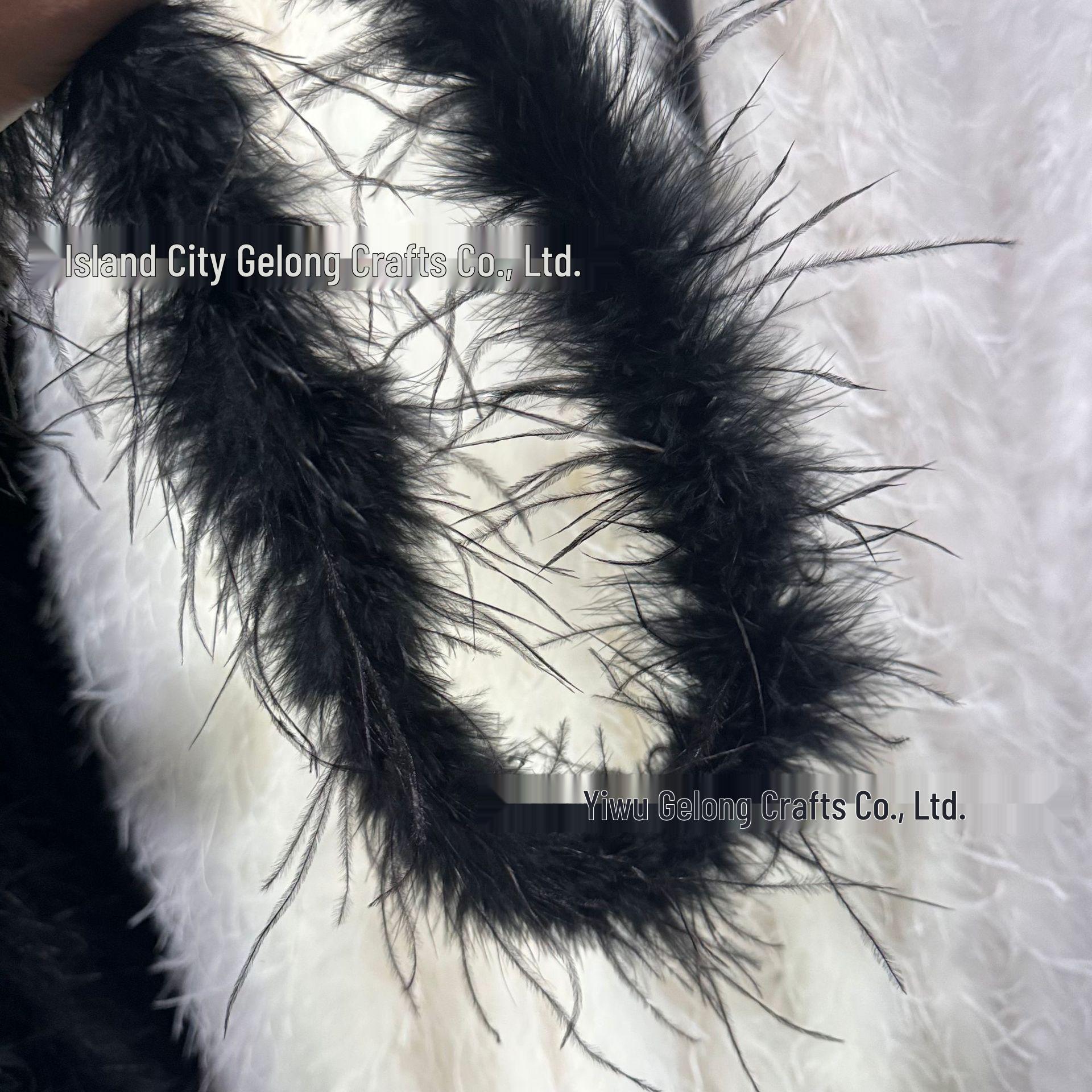 Ostrich Feather Strips for Decorative Stage & Catwalk Scarves