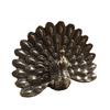 Messingpfau fächert seinen Schleier auf Statue Schreibtischornament Vintage Tierfiguren Miniaturen Dekoration Handwerk Heimdekoration