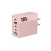 Caricabatterie Rapido Multi-Porta da 120W con Spina USA/UE/UK - Dispositivo da Viaggio Compatto, Supporto Completo Protocolli
