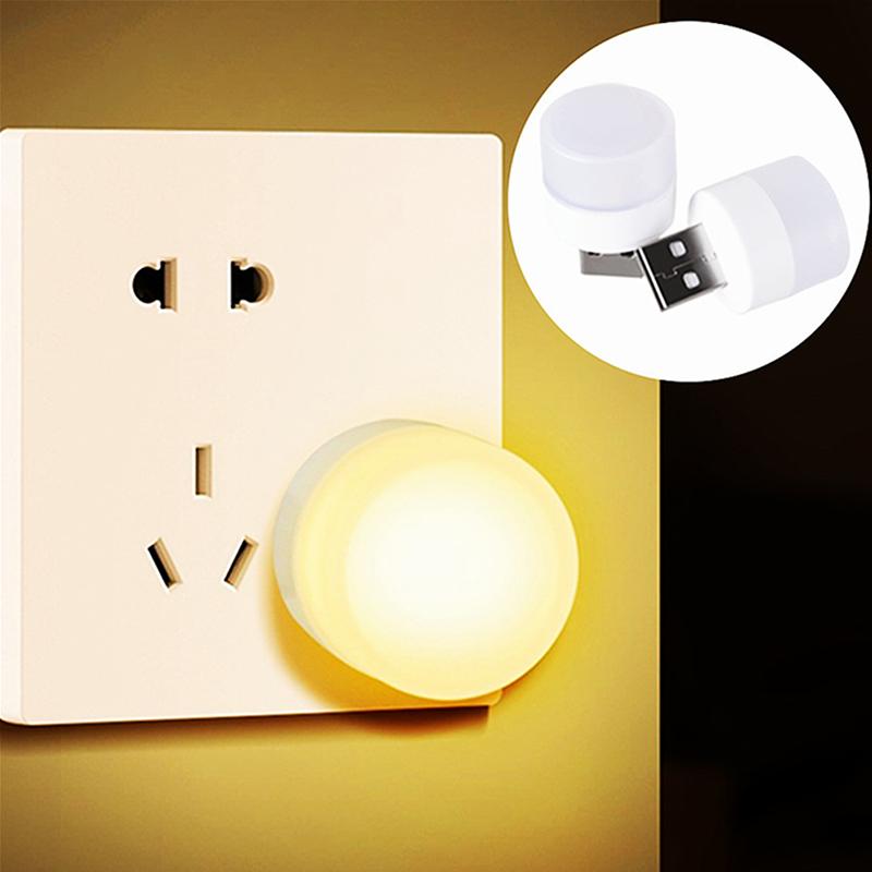5V 1W USB Plug Lamp Computer Mobile Power Charging Small Book Lamps LED Eye Protection Reading Light Small Night Lights 1-10pcs