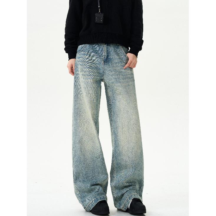 Cleanfit Machete Jeans Men's New American High Street Vibe Ruan Shuai Loose Straight Wide Leg Casual Pants