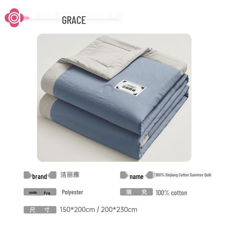 Grace 7A Antibacterial 100% Cotton Summer Cool Quilt