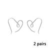 Simple Heart-shaped Exaggerated Large Earrings Personalized Hollow Twist Love Heart Design Sense Ear Hook Female Ear Jewelry