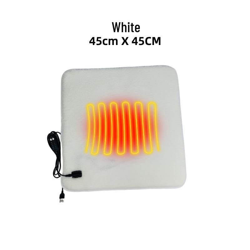 USB Heated Seat Cushion - Electric Winter Heating Pad for Office, Car, and Outdoor Chairs