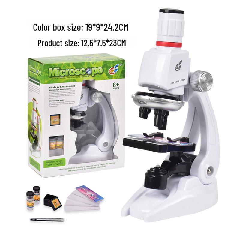 Microscop Biologic HD de Mare Putere pentru Studenți - Jucărie Științifică Educațională cu Suport pentru Telefon