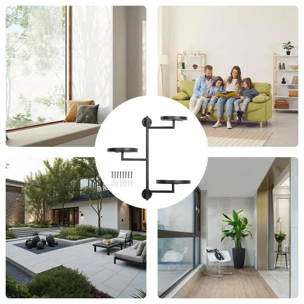 Waterproof Rotating window plant stand Creative Wall plant support  Wall