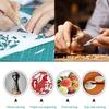 Non-Slip Metal Scalpel Knife Tools Kit Cutter Engraving Craft Knives+5pcs Blades Mobile Phone PCB DIY Repair Hand Tools