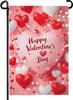 Happy Valentine's Day Garden Ags 12 X 18 Inch Red White Pink Hearts Yard Garden Ag Double Sided Valentines Sweet Lov YYD EEZ