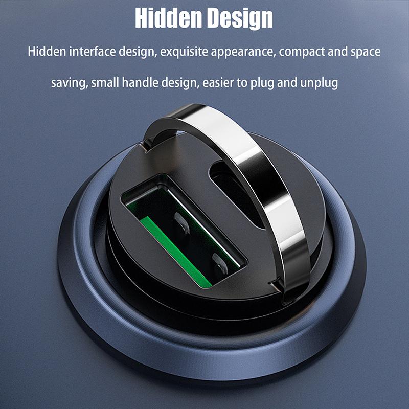 100W Mini Autoladegerät Schnellladung Für Iphone Qc3.0 Mini Pd USB Typ C Auto Handy Ladegerät Für Xiaomi Samsung Huawei