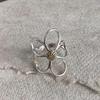Minimalist Handmade Metal Ring with Big Flower Design for Women and Couples - Perfect for Parties and Gifts