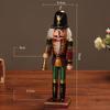 Wooden Nutcracker Soldier Handcraft Christmas Ornaments Desk Tabletop Decor