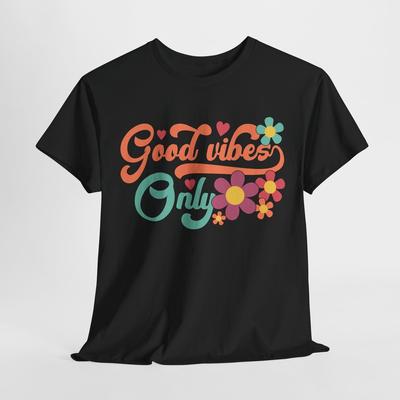 Μόνο Καλές Δονήσεις T-Shirt | Hippie Καλές Δονήσεις T-Shirt | Boho Καλοκαιρινό Πουκάμισο