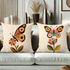 Colorful Butterfly and Owl Patterned Decorative Cushions Polyester Pillowcase,sofa Decorative Cushion Cov Headboard Pillow
