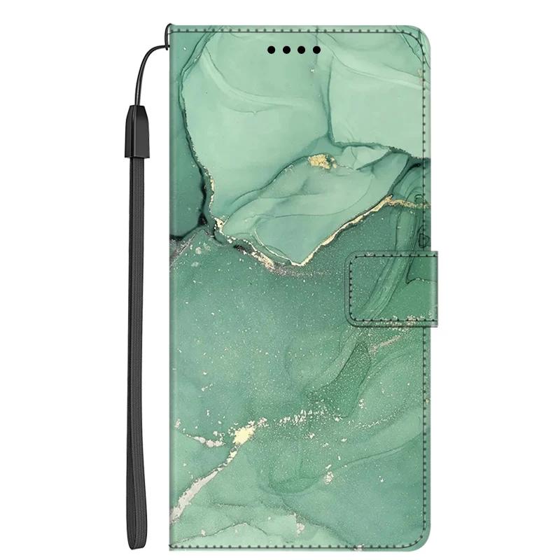 Leather Case For Samsung A17 Marble Color Wallet Phone Case for Funda Samsung Galaxy A17 5G Stand Book Flip Cover Full Protector