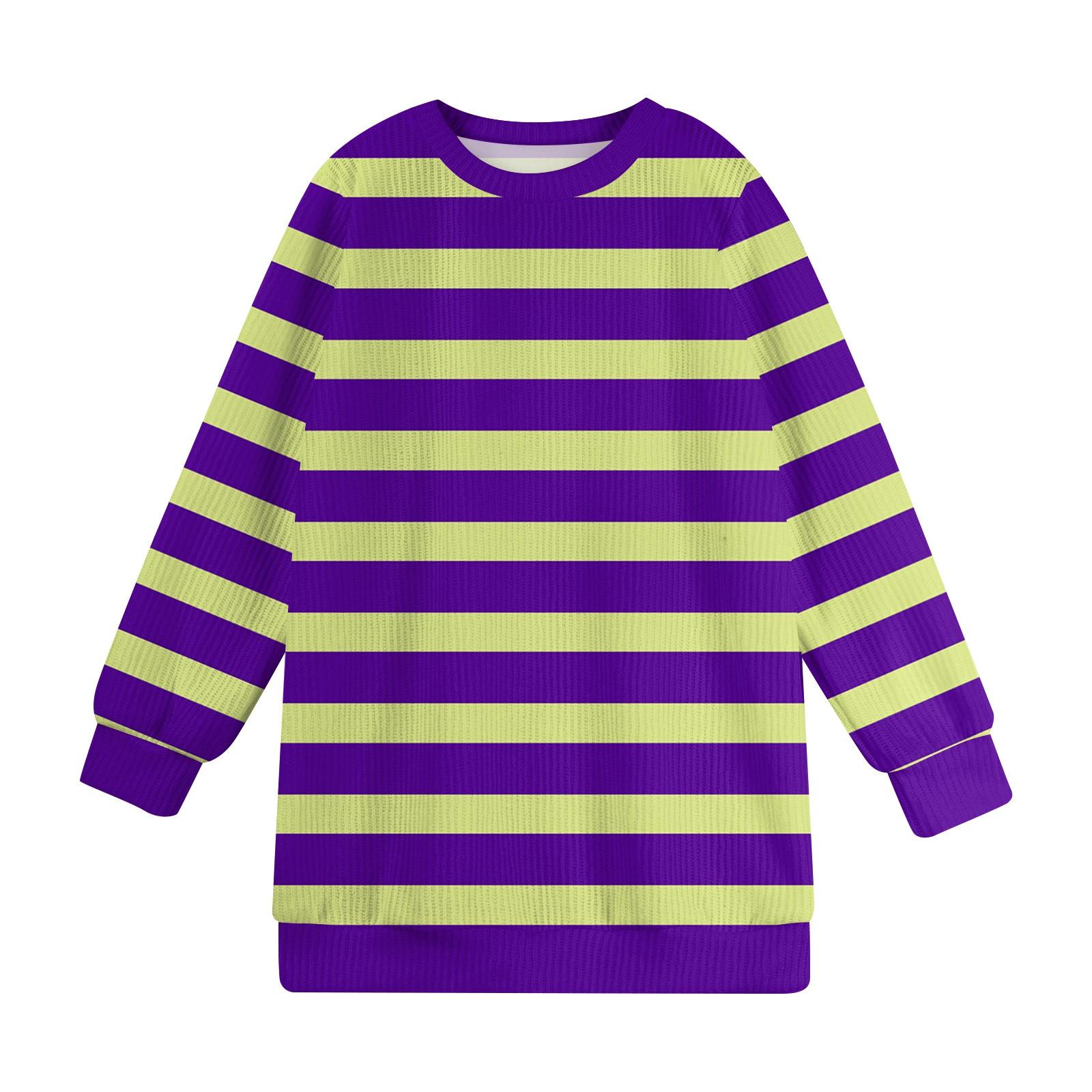 

Женский модный повседневный шерстяной трикотажный пуловер с длинным рукавом и круглым вырезом M фиолетовый