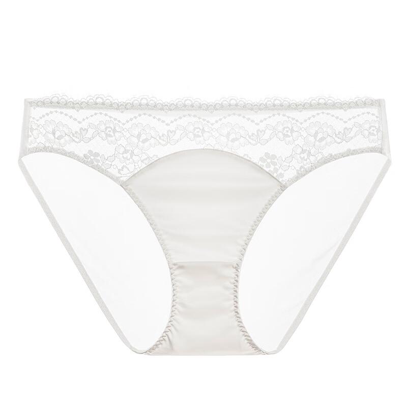 Fuli Girl Lace & Satin Patchwork Low-Rise Briefs