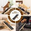 Adjustable Pet Ramp Solid Wood Carpet Handle Ramp Hot Small Dog Ramp  for Bed Couch Sofa & Car
