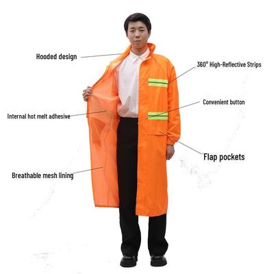 Unisex Reflective Waterproof Rain Jumpsuit for Safety and Outdoor Activities