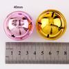 10-50Pcs 40mm Iron Christmas Bell Colorful Jingle Pendant For DIY Craft Material Ornament Making Supplies Xmas Decoration