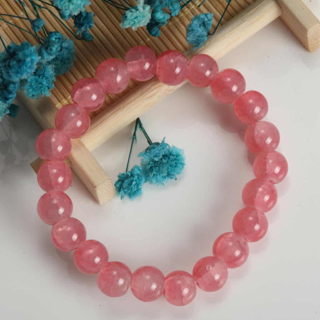 1-8Pcs Colorful Beads Beaded Bracelet Glass Beads Women's Fresh Versatile Jewelry Stretch Effected Handmade Bracelet Jewelry