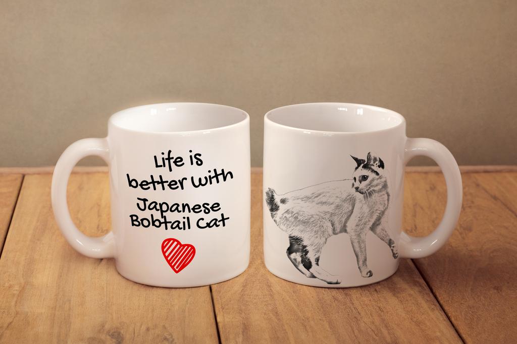 Japanese Bobtail - Cup with a Cat, Cup with a Photo, Personalized Gift from the Art-Dog Brand