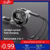 GLC GLB 3 In 1 Micro USB Type C Charging Cable Multi Charger For Mercedes Benz AMG GLC W203 W206 W220 W205 W211 W212 W201 W210